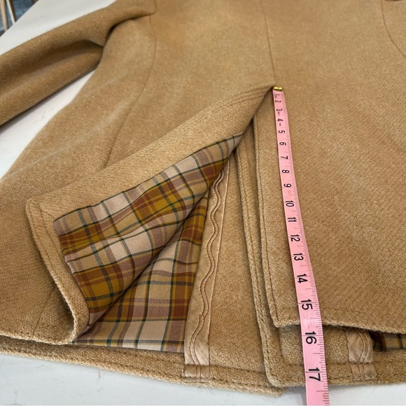Vintage The Men’s Shop JCPenney Camel Wool Overcoat – Size 44 – Classic Menswear - Picture 13 of 15
